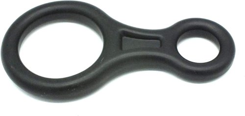 35 kN Fall Rescue Figure 8 Aluminum Descender Rigging Plate Heavy Duty Belay Device (Silver)