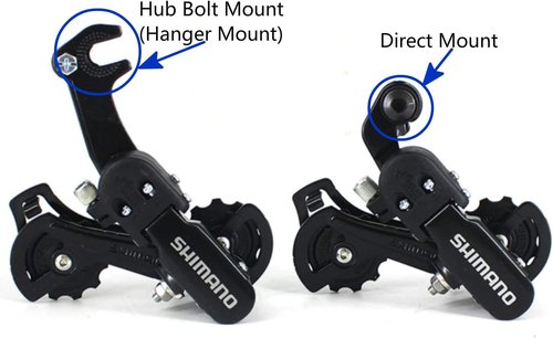 Inkesky RD-TZ31-GS 6/7 Speed Rear Derailleur with Direct Mount, Medium Cage, for Mountain Bike