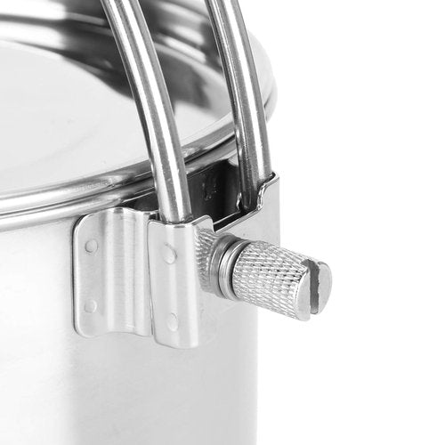 Stainless Steel Kettle, Practical Portable Folding Coffee Pot for Camping, Hiking and Fishing