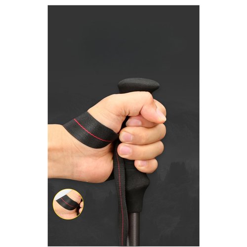 Jahreszeit Carbon Fiber Trekking Pole - Ultralight Collapsible Walking Stick for Hiking with Adjustable Quick Flip Locks and Storage Bag