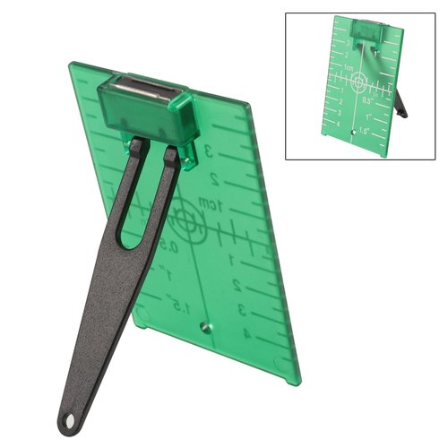Laser Targets, Magnetic Floor Laser Targets Plate, Laser Card with Stand for Lasers Line Targets, Laser Levels Hunting Shooting Targets Accessories(Green)