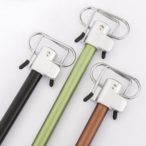 HXBER Portable Camping Folding Lamp Pole Lightweight Collapsible Aluminum Lantern Stand Outdoor Light Hanger Holder Stick for Camping Hiking Fishing Garden BBQ