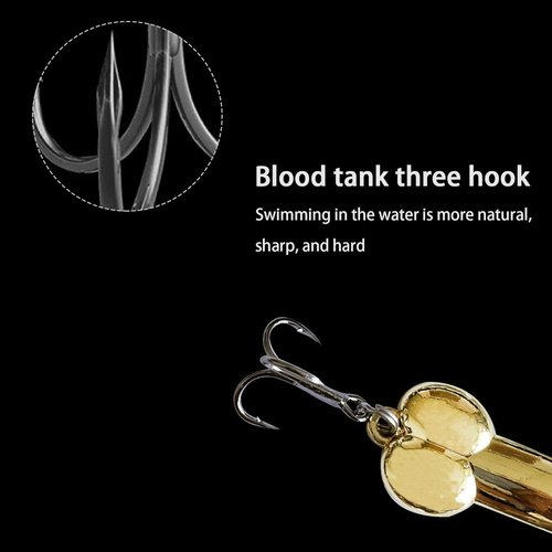 4Pcs Funny Fishing Lures Fishing Spoons Bass Fishing Lure Trout Lures Spinner Baits for Bass Fishing Gear Hard Metal Sequin Fishing Jigs Freshwater Saltwater Fishing Equipment Hook for Fishing Lovers
