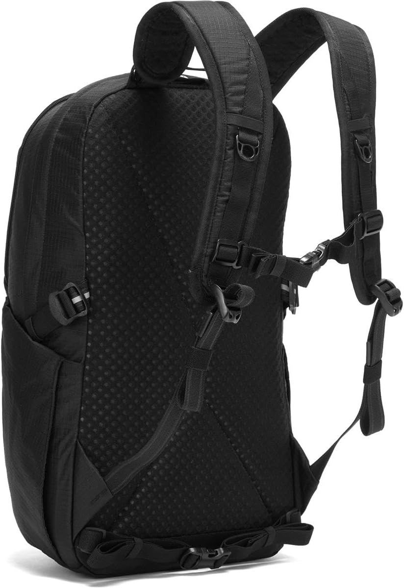 Pacsafe Vibe 25L Anti Theft Travel Pack Casual Daypack, Black