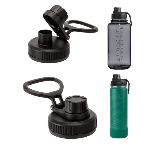 UWSTE 2Pack Lids Replacement for Thermoflask water bottles, Leak Proof lid Fits Thermoflask Thermoflask 16 18 24 32 40 64oz, BPA Free, Handle Easy to Carry.