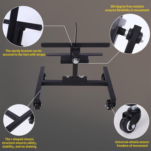 BLRZHFC Dynamic Core Trainer, Full Core Fitness Workout, Abdominal Trainer Blast Workout Machine, Black