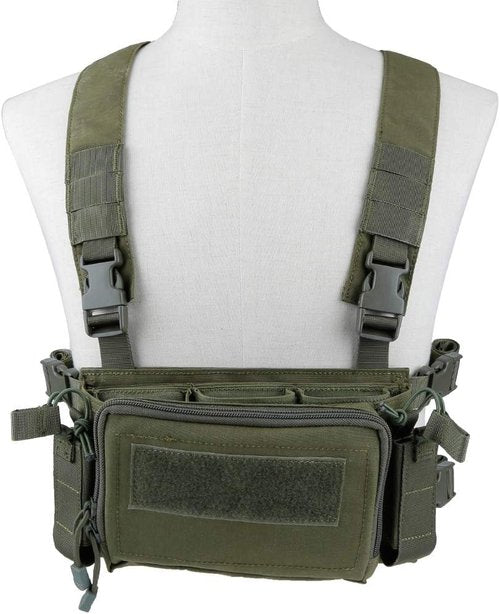 Camouflage Tactical Vest Airsoft Ammo Chest Rig 5.56 9mm Magazine Carrier Combat Tactical Military