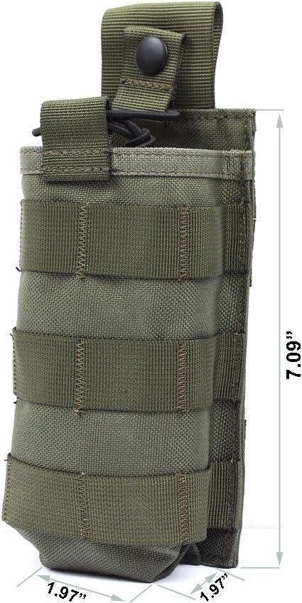 Tactical Radio Pouch - 1000D Tactical Molle Two Way Radios Holder Case for Walkie Talkies