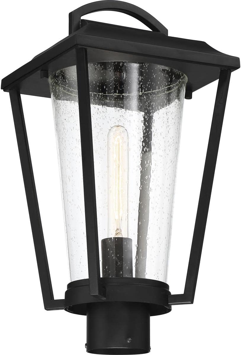 Nuvo 60/6514 Lakeview Lighting Fixture, 1Lt Hanging, Aged Bronze Finish with Clear Seed Glass