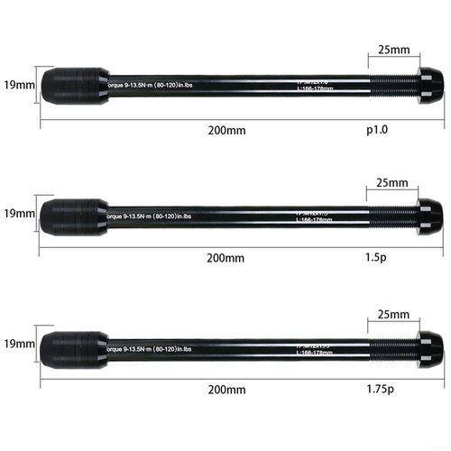 Bike Trainer Thru Axle Skewer 12x142-148mm P1.5/P1.75/P1.0 Bicycle Indoor Sports(P1.0)