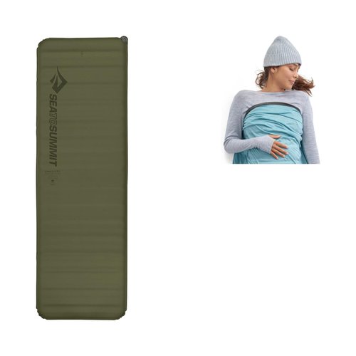 Sea to Summit Sleep System: Camp Plus SI Mat and Comfort Blend Sleeping Bag Liner