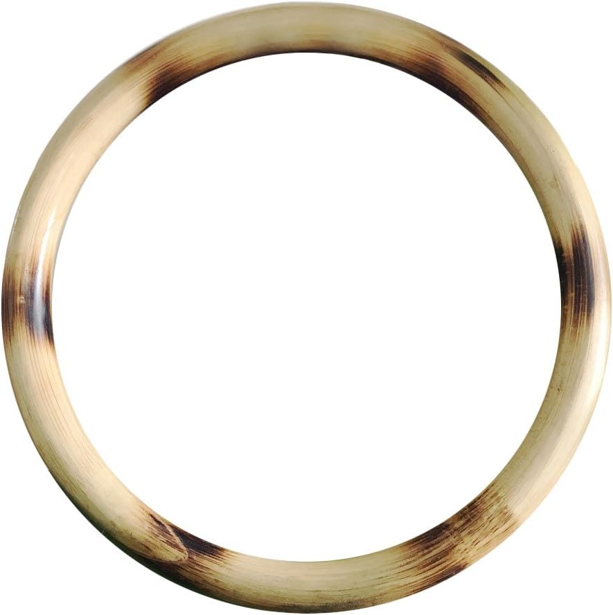 ZooBoo Wing Chun Rattan Ring - Natural Wood Rings Wing Tsun Kung Fu Wrist Hand Strength Training Equipment Yewen Sau Sticky IP Man Siu Lum Kung Fu Rings - Rattan 9 inch