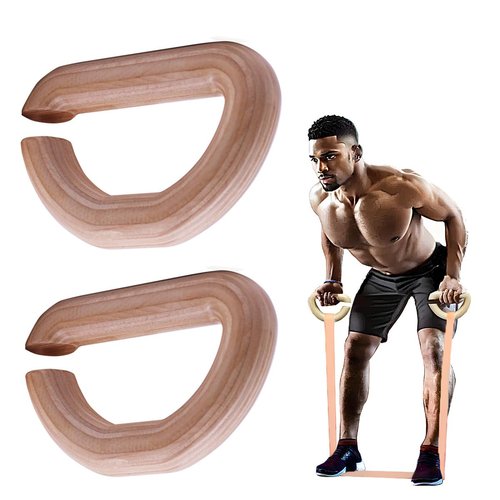 Lights Mountain Wooden Resistance Bands Handles, Versatile Exercise Handles, for Elastic Band Workouts Home Gym Strength Training, and Full-Body Workouts