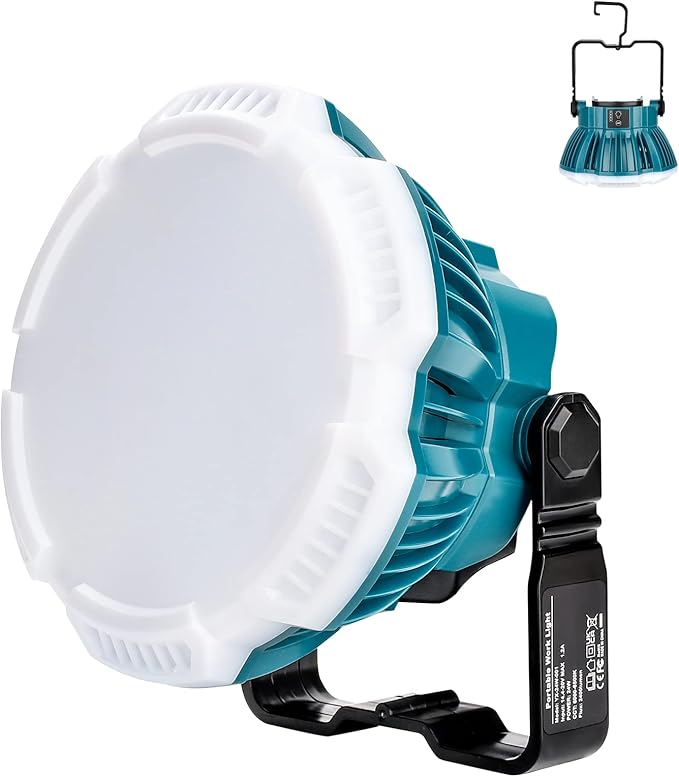 LED Camping Lantern for Makita 18v Li-ion Battery, 24W 2400LM LED Work Light Portable Tent Light Flashlight for Camping, Car Repairing, Hiking, Fishing, Hurricane, Emergency