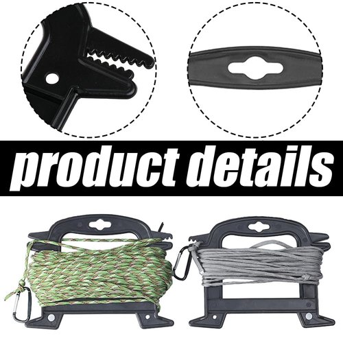 6 Pcs Line Winder, Rope Organizer, Cord Organizer, Parachute Line Reel, Outdoor Survival Tool Prevents Tangles Knots and Kinks