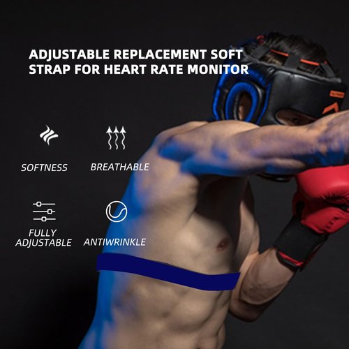 Polar H10 H9 H7 Chest Strap Replacement - Adjustable HRM Soft Chest Strap Compatible with Polar Heart Rate Sensor (Gray)