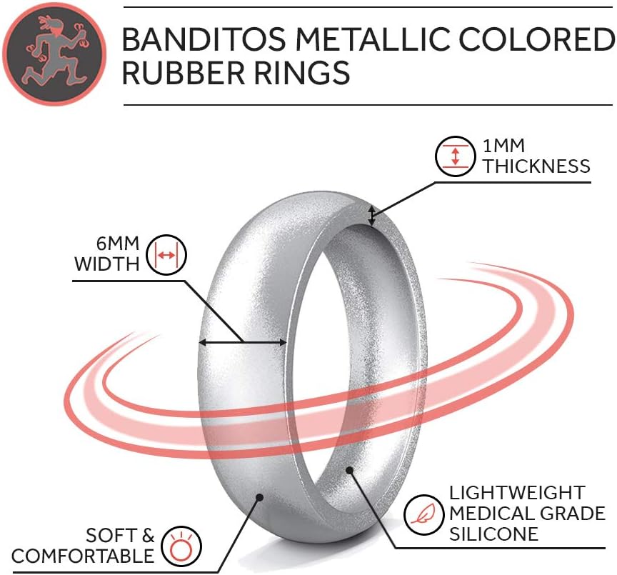 Rubberbanditz Silicone Wedding Rings | Comfortable, Stylish, Exercise Thin Bands