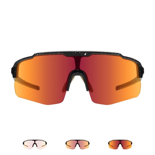 EYEGLAD MOTIONVIEW Sports Photochromic Sunglasses Outdoor UV400 Men Women Cycling Surfing Running Fishing Baseball Softball Sports (Universe Red)