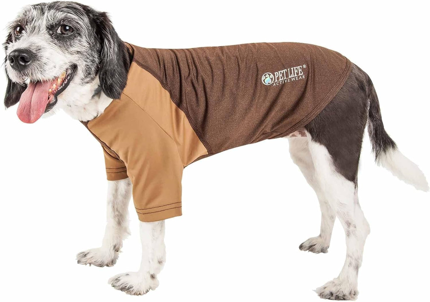 Pet Life ® Active 'Hybreed' 4-Way Stretch Two-Toned Performance Dog T-Shirt X-Large