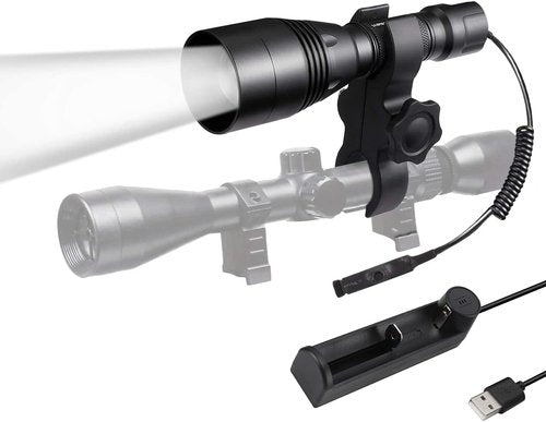 A8S Infrared Flashlight, Zoomable 850nm Hunting Light IR Illuminator for Night Vision Optics(Not a Regular Light,Must Use with Night Vision Devices)