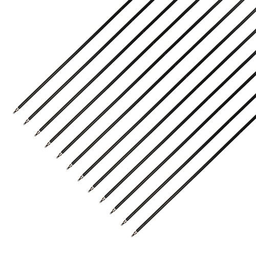XTCXCARCHERY 30" Carbon Arrows Hunting Arrows with 4" Shield Shaped Turkey Feathers Spine 400 for Recurve & Traditional Long & English Long Bow(Pack of 12) (12, White&Green)