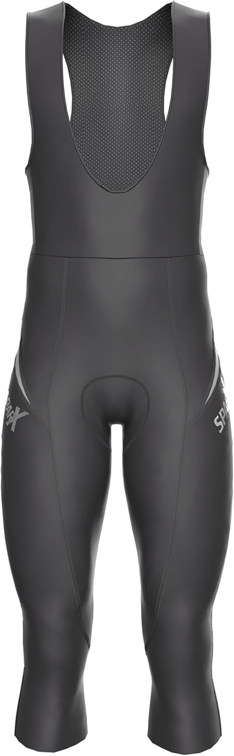 Sparx Men's Elite Super Roubaix Thermal Cycling 3/4 Bib Tights Bib Knicker Coolmax Padded