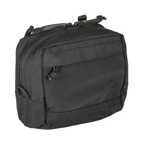 5.11 Tactical Unisex Flex Medium GP Pouch, Lightweight MOLLE Utility Bag, Front Zipper Pocket, Water-Resistant 500D Nylon, Black, Style 56427ABR