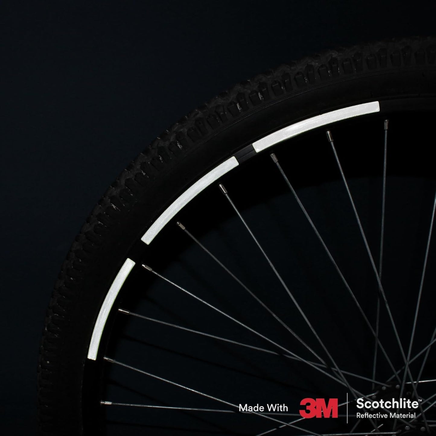 Salzmann Reflective Stickers - Soft stickers for backpacks, bikes, helmets, strollers, etc. - Made with 3M Reflective Material