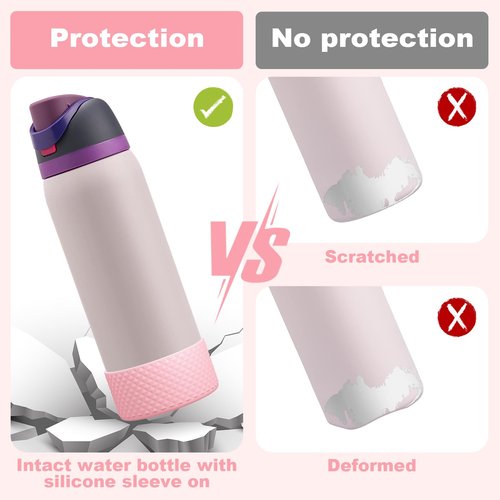 Silicone Boot for Owala Water Bottle 32 oz, Anti-Slip Protective Sleeve for FreeSip/Twist/Flip Stainless Steel Water Bottles Accessories