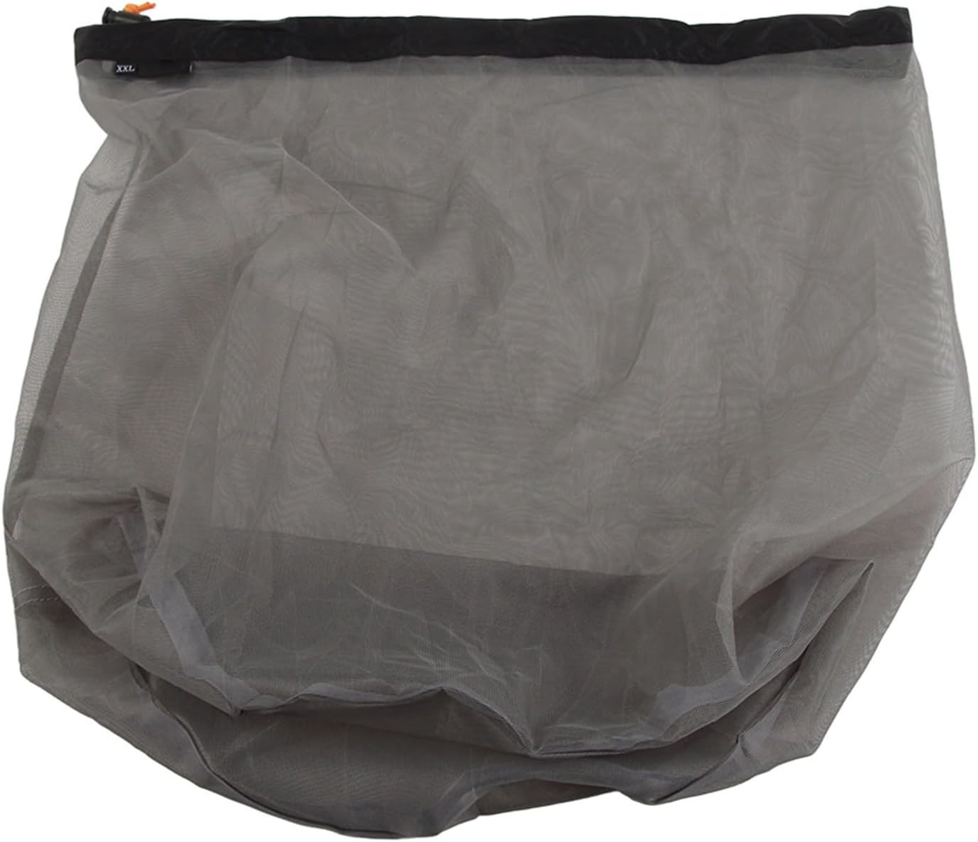 Mesh Stuff Sack Light Weight Nylon Mesh Drawstring Storage Bag for Travelling Hiking Camping Stuff Storage(Orange M)