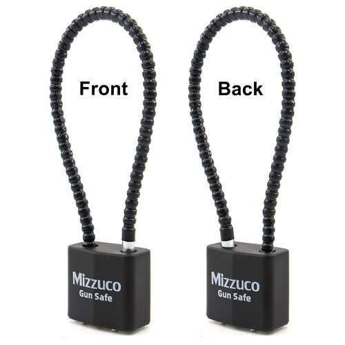 Mizzuco Cable Gun Locks with Keys Simple Operation 8.5" Compatible with Pistols, Handguns, Rifles, and Shotguns, Home and Storage for Firearm Locking and Safety 5PCS
