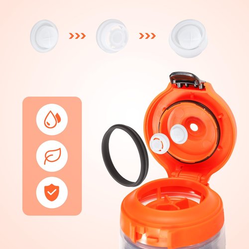 10pcs Lid Replacement Valves & Gasket for Gatorade Water Bottle GX 30oz and Squeeze Bottle 32oz, Bottle Top Dispensing Valves Plastic Insert & Bottle Rubber Seals & Screwdriver for Gatorade Bottle