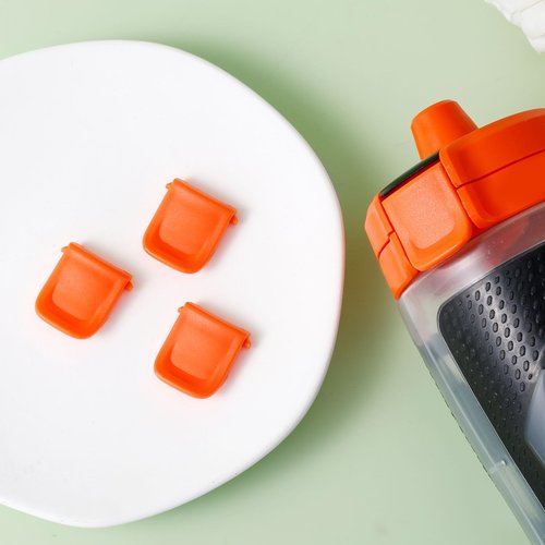 PEUTIER 4pcs Clip for Gatorade Gx Bottle, Water Bottle Lid Clip Replacement Lid Clip Bottle Cap Fastener Compatible with Gatorade GX Accessories (Orange)