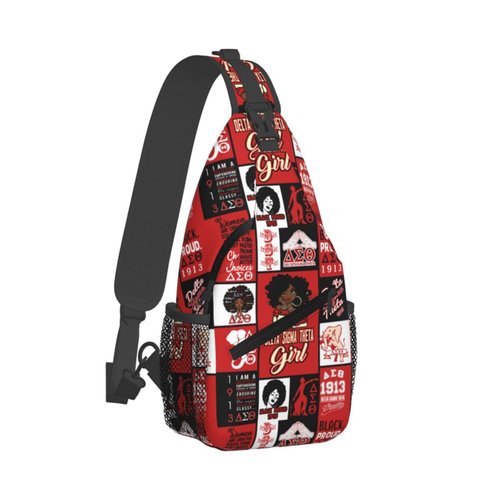 ERETWWA Elephant 1913 Delta Sling Bag Sigma Sorority for Women Gifts Lightweight Crossbody Daypack Chest Adjustable, Style2