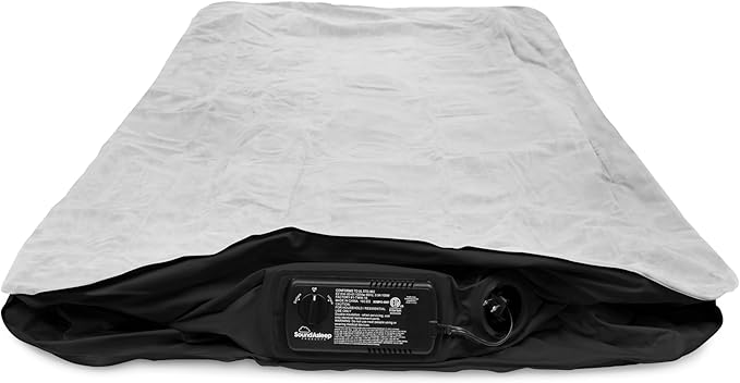 SoundAsleep Dream Series Luxury Air Mattress with ComfortCoil Technology & Built-in High Capacity Pump for Home & Camping- Double Height, Adjustable, Inflatable Blow Up, Portable - Twin Size