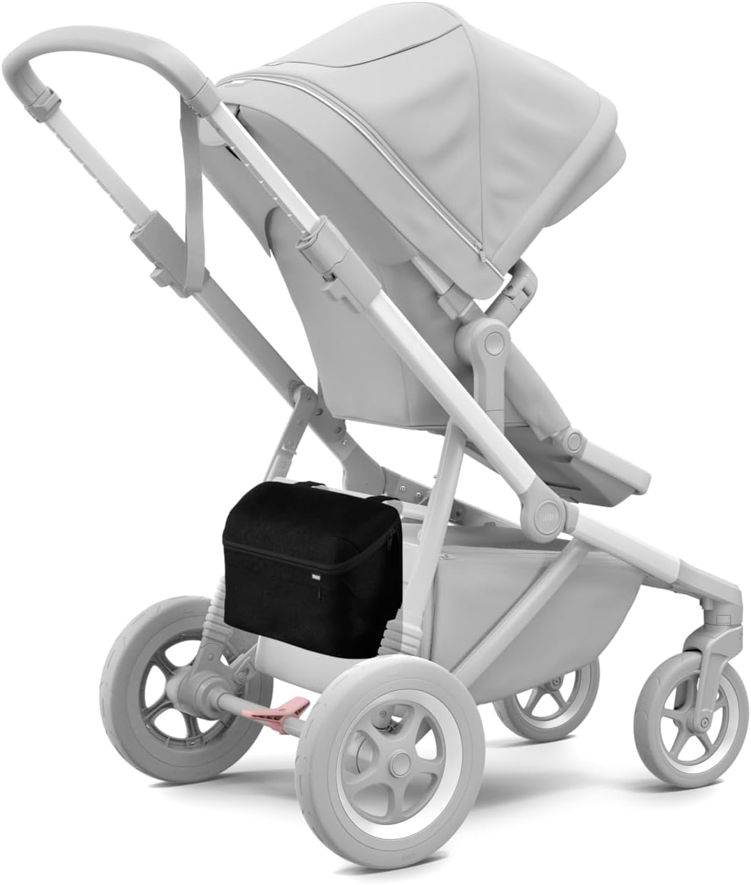 Thule Stroller Organizer - Convenient Storage - Easy to Attach - Internal & Exterior Pockets - Zipper top - Compatible Sleek, Spring & Shine