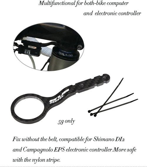GUB Carbon Cycle Computer Holder Bike Stopwatch Hold for Garmin CATEYE for iGPSPORT Table Bracket Road Bicycle Computer Mount