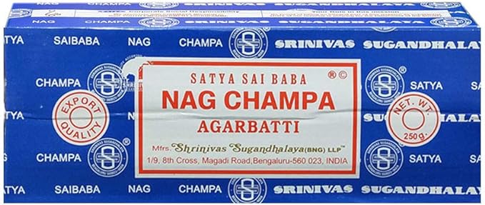 Satya Nag Champa 500g Bulk Incense Sticks for Outdoor Indoor Bedroom Worship Fragrance Stick for Positivity Meditation, Relaxation, Yoga, Healing (Approx 500 sticks)