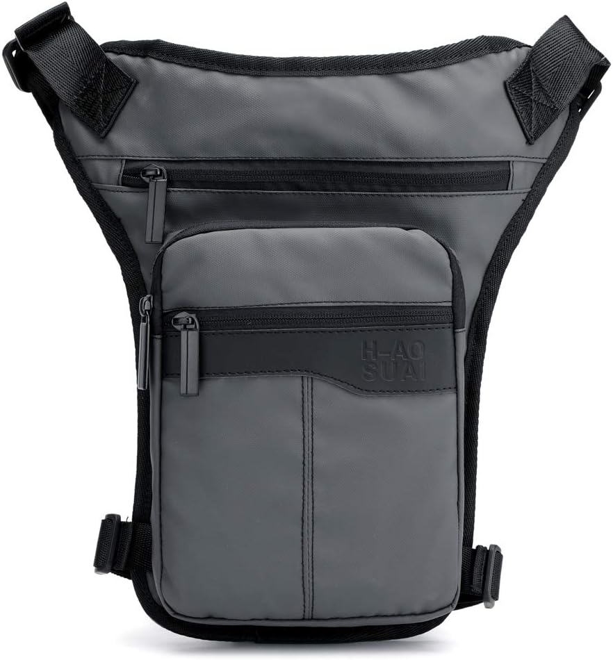 Nylon Drop Leg Bag Hiking Waist Pack for Men Women Tactical Motorcycle Bike Cycling Riding Travel Outdoor Sports Fanny Pouch