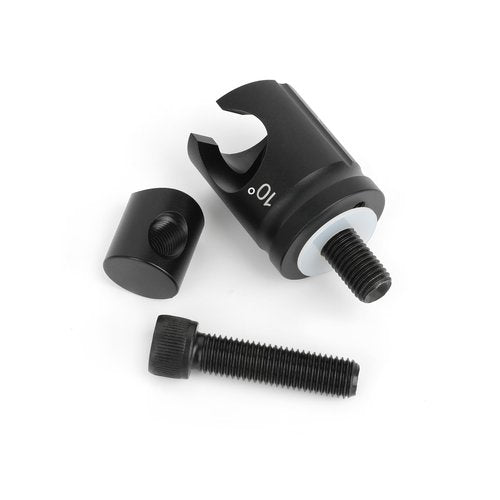 AMEYXGS Archery Quick Disconnect Matte Black 0/5/8/10 Degree for Compound&Recurve Bow Stabilizer Hunting or Target Practice (10 Degree)