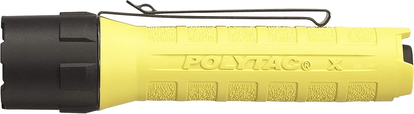 Streamlight 88610 PolyTac X USB 600-Lumen Multi-Fuel Professional Tactical Flashlight, Clear Retail Packaging, Black