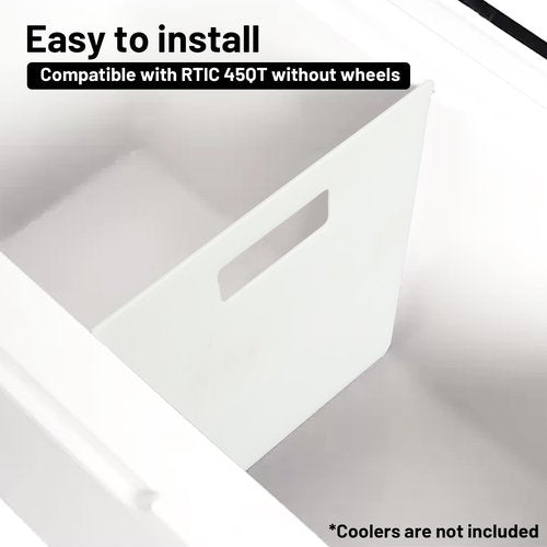 Omoojee Cooler Divider Compatible with RTIC 45 Gallon Coolers, Cutting Board, Keep Your Cooler Organized