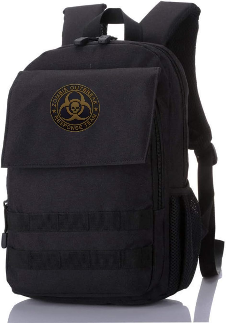 Zombie Outbreak Response Team Patch Biohazard Patches Embroidered Applique Hook&Loop Patch Tactical Patch(Black+Green)