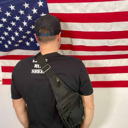 DINOSAURIZED - Raptor Sling Bag – (Left-Handed) Tactical Shoulder Chest Pack for Men and Women, Versatile EDC Sling Backpack with Durable Design, Perfect for Shooting, Hunting and Daily Use.