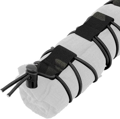 Elastic Fastener Strap for Tactical Flag,Fixed Elastic Cord,Molle Webbing Loop Cord Lock (Black cp)