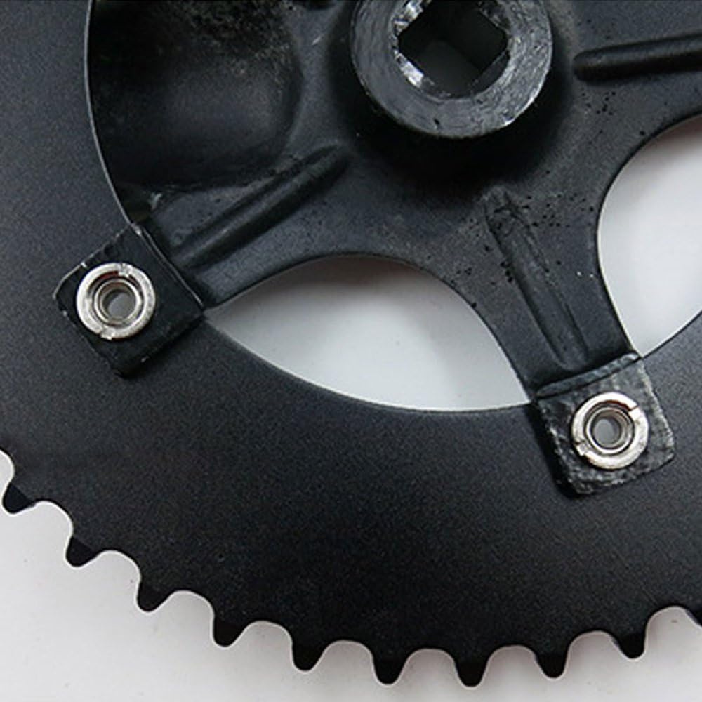 SENQI Bicycle Chain Wheel Fixed Gear 48T Aluminum Alloy CNC Cycling Racing Bike Accessories with Crank