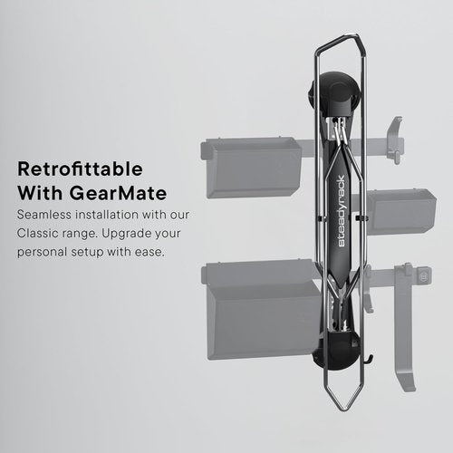 Steadyrack Bike Rack for Mountain Bikes - Original Wall Mounted Vertical Bike Storage - Fits Wide Tires - Space Saving Pivot Design - Heavy-Duty Steel Rack for Indoor Garage, Apartment or Home Use