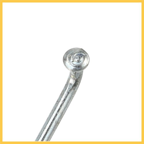 REPAIROCK 36 Pcs 14G J Bend 263mm x 2mm Bike Bicycle Spokes with Nipples Steel Silver Tone Auto Replacement Parts