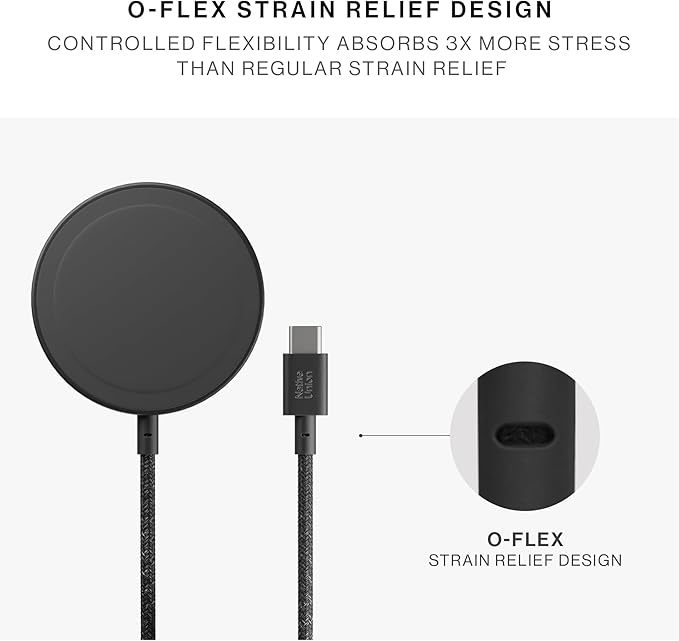 Native Union SnapStand Magnetic Wireless Charger – Qi2 Certified & MagSafe Compatible – Charging Pad & Stand for iPhone 16/15/14/13 & Other Qi-Compatible Devices – Up to 15W Fast-Charging (Black)