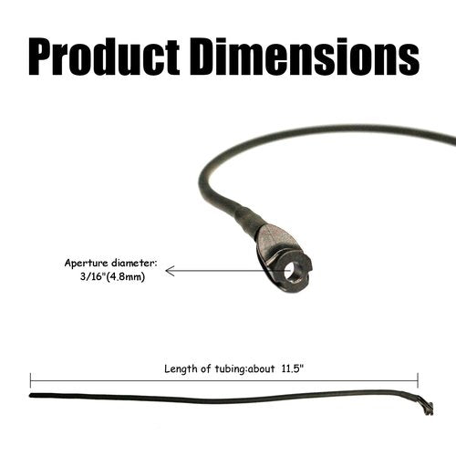 Luoyer 3 PCS 3/16” Archery Peep Sights for Compound Bow Self Aligning Anti-Glare Bow Peep Sight with Stretchable Rubber Tubing Replacement Black